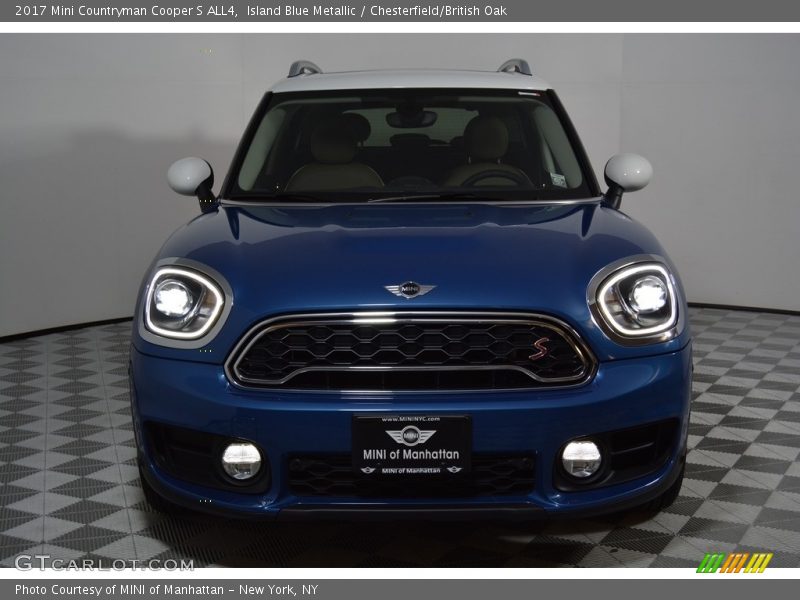 Island Blue Metallic / Chesterfield/British Oak 2017 Mini Countryman Cooper S ALL4