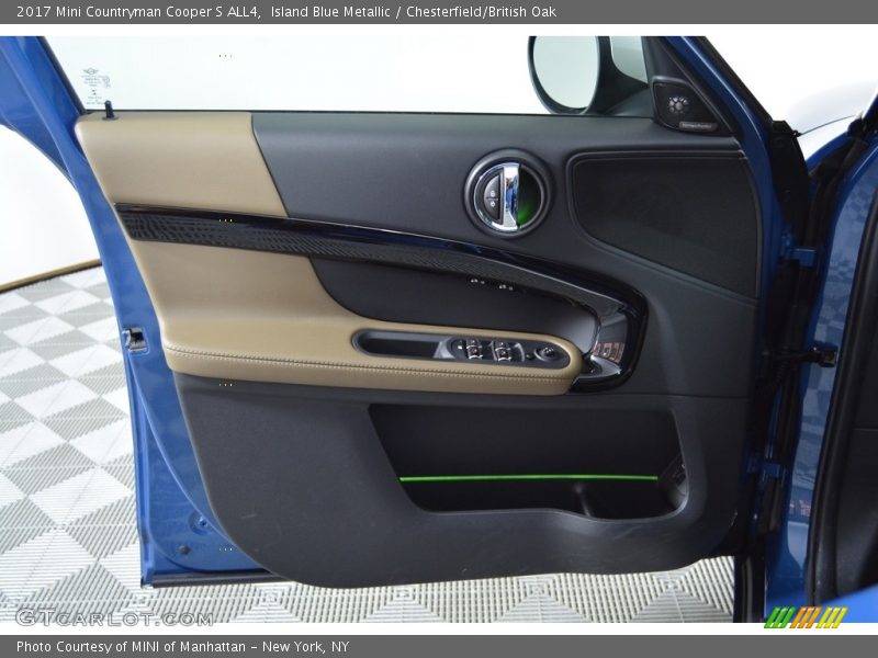Island Blue Metallic / Chesterfield/British Oak 2017 Mini Countryman Cooper S ALL4