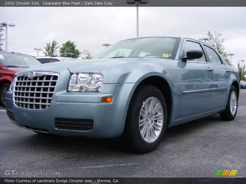 Clearwater Blue Pearl / Dark Slate Gray 2009 Chrysler 300