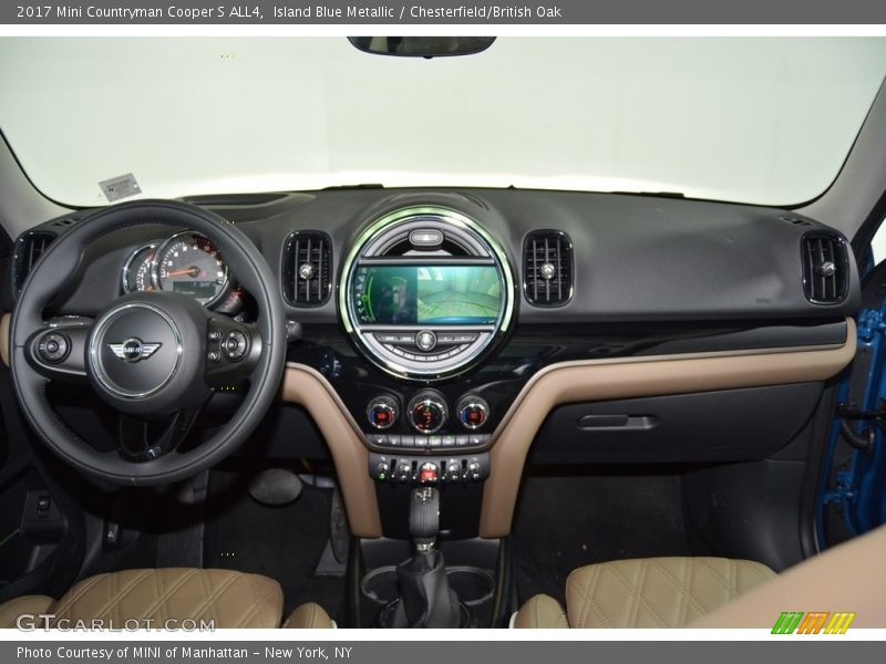 Island Blue Metallic / Chesterfield/British Oak 2017 Mini Countryman Cooper S ALL4