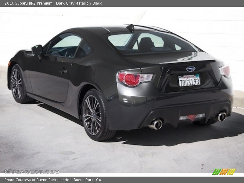 Dark Gray Metallic / Black 2016 Subaru BRZ Premium