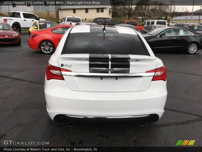 Bright White / Black/Light Frost Beige 2011 Chrysler 200 Limited