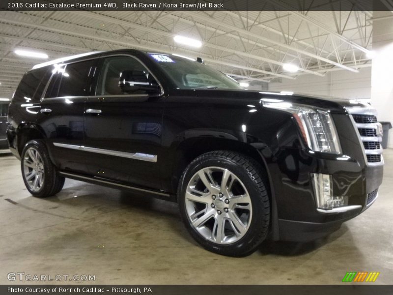 Black Raven / Kona Brown/Jet Black 2016 Cadillac Escalade Premium 4WD