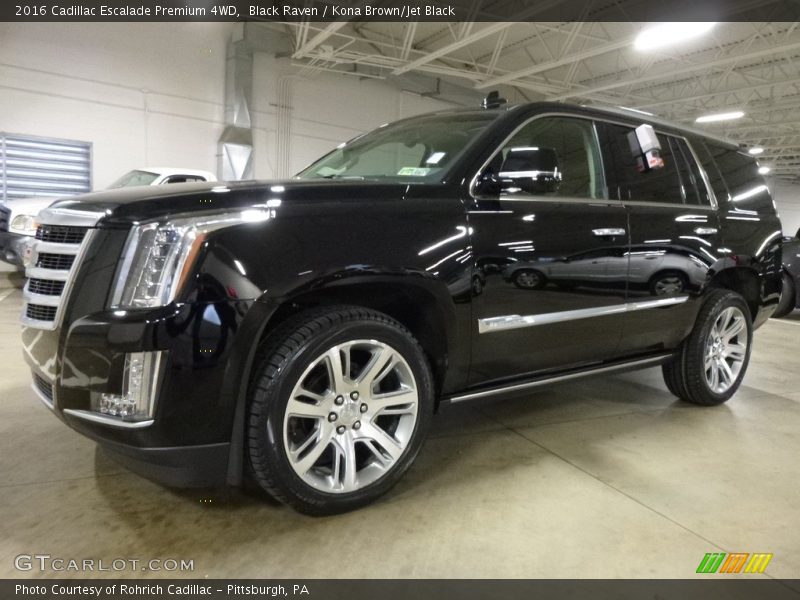 Black Raven / Kona Brown/Jet Black 2016 Cadillac Escalade Premium 4WD