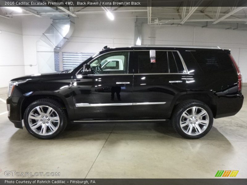 Black Raven / Kona Brown/Jet Black 2016 Cadillac Escalade Premium 4WD