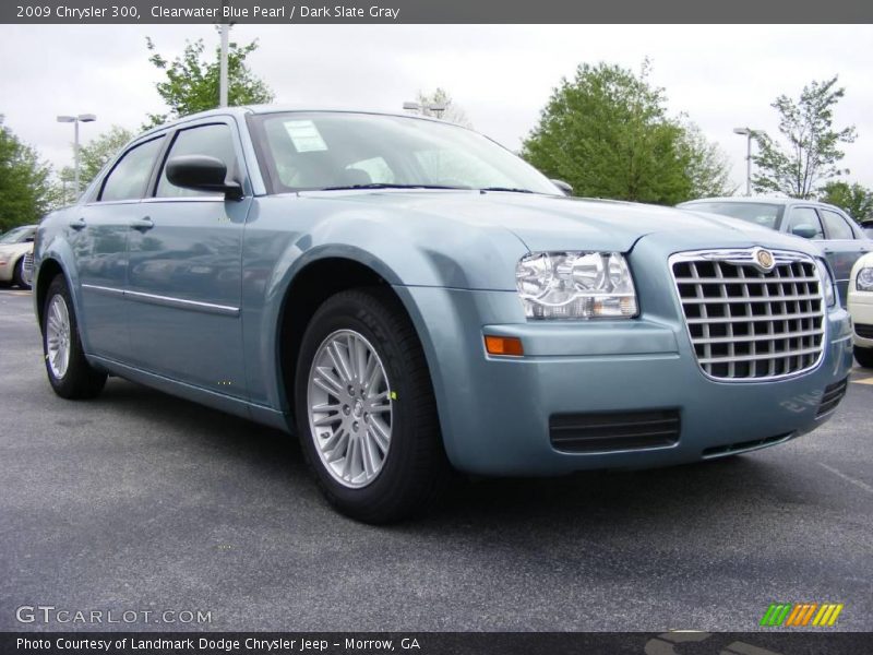 Clearwater Blue Pearl / Dark Slate Gray 2009 Chrysler 300