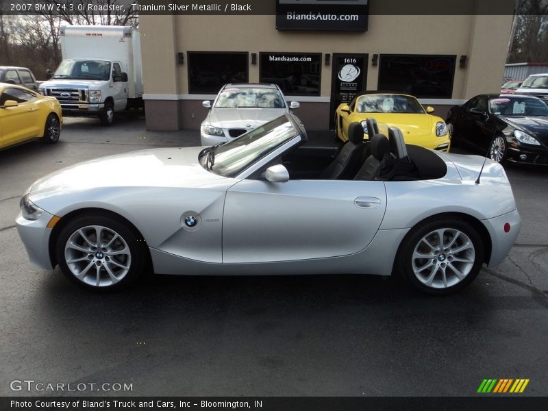 Titanium Silver Metallic / Black 2007 BMW Z4 3.0i Roadster