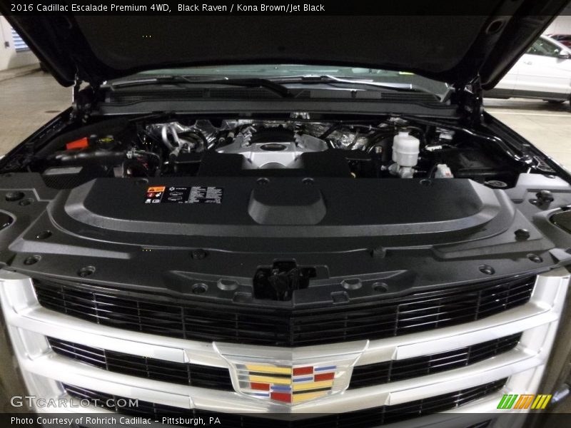 Black Raven / Kona Brown/Jet Black 2016 Cadillac Escalade Premium 4WD
