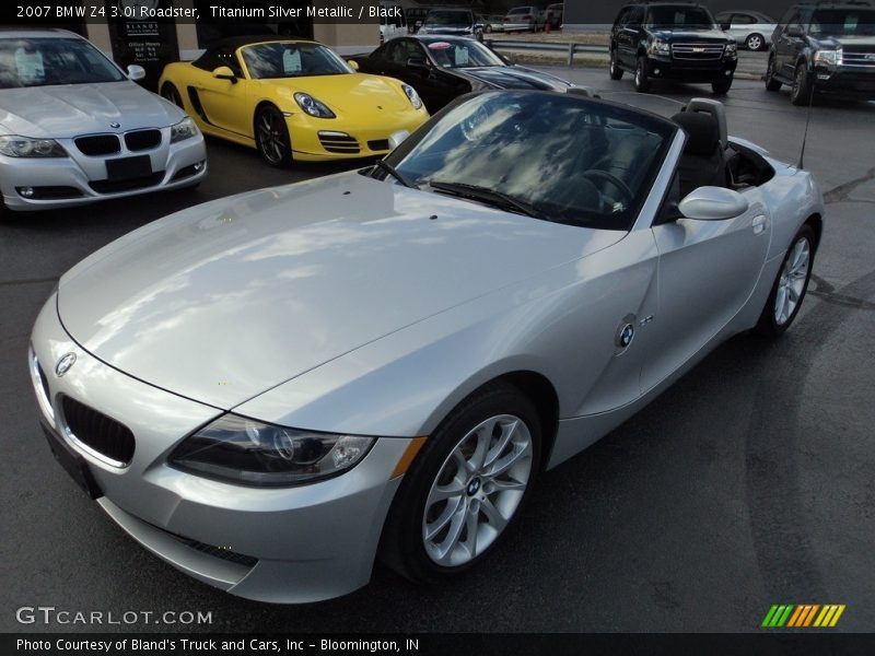 Titanium Silver Metallic / Black 2007 BMW Z4 3.0i Roadster