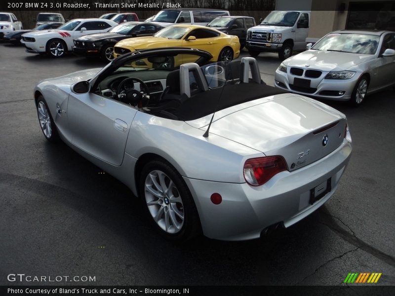 Titanium Silver Metallic / Black 2007 BMW Z4 3.0i Roadster