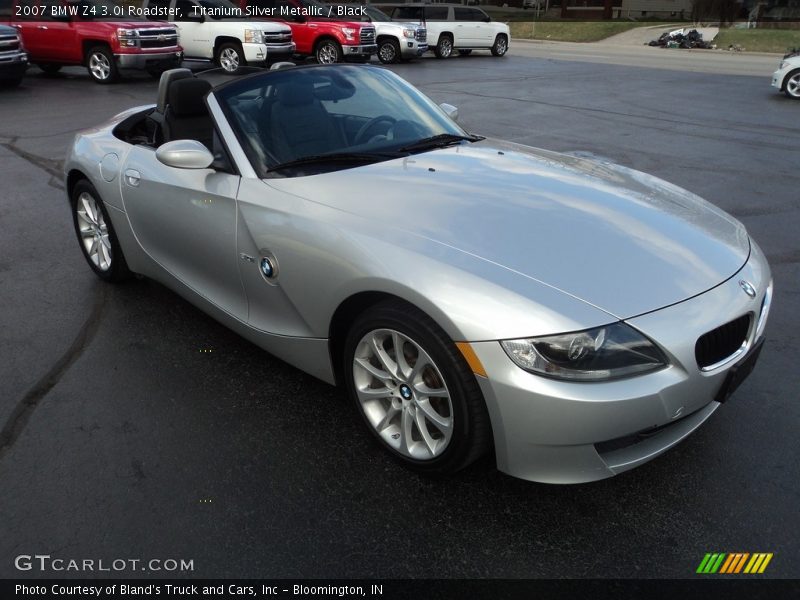 Titanium Silver Metallic / Black 2007 BMW Z4 3.0i Roadster
