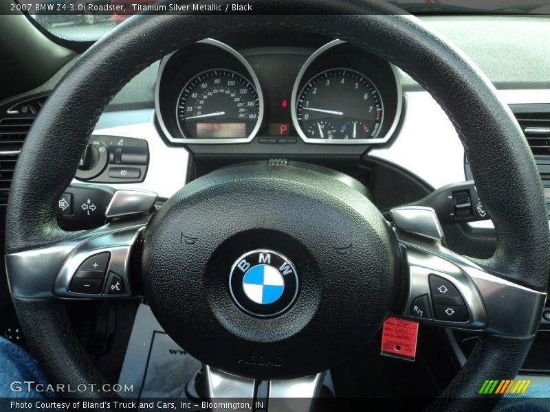 Titanium Silver Metallic / Black 2007 BMW Z4 3.0i Roadster