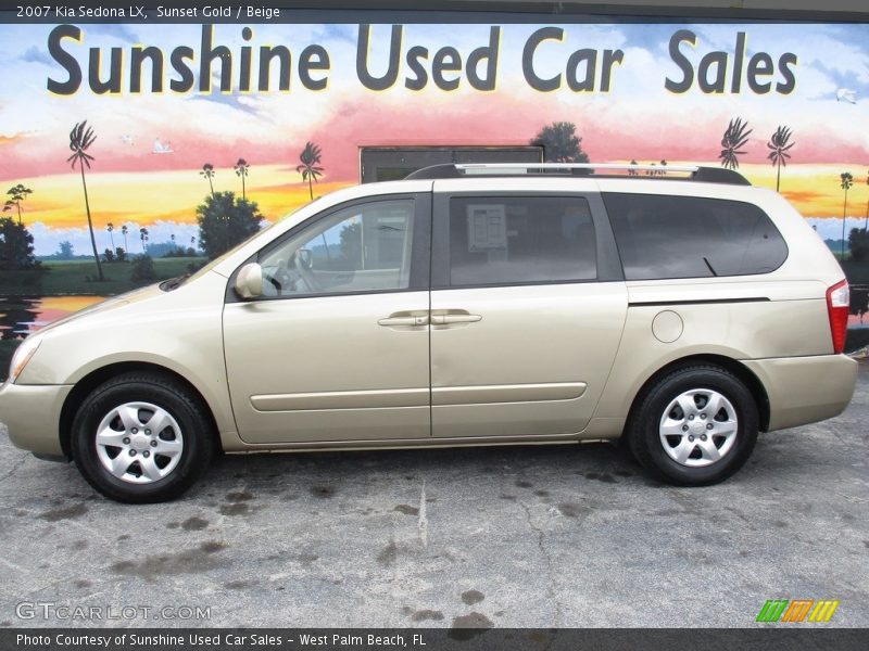 Sunset Gold / Beige 2007 Kia Sedona LX
