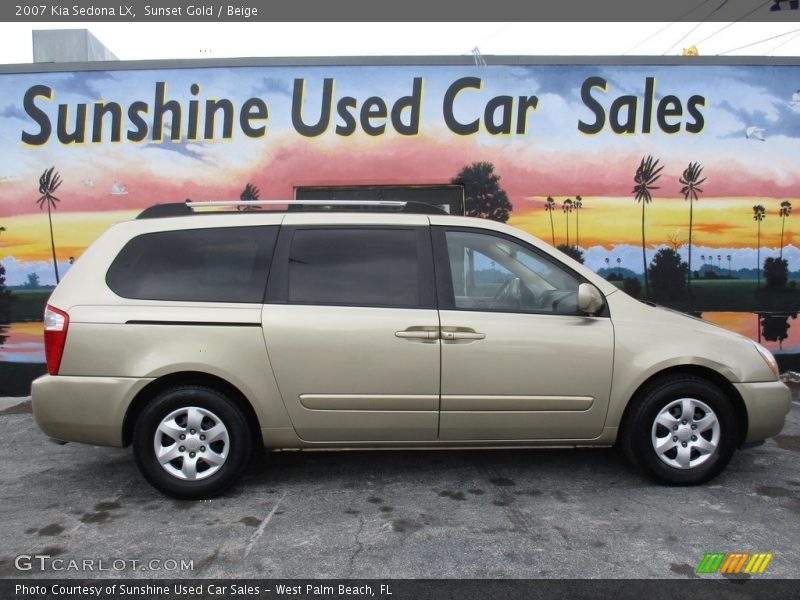 Sunset Gold / Beige 2007 Kia Sedona LX