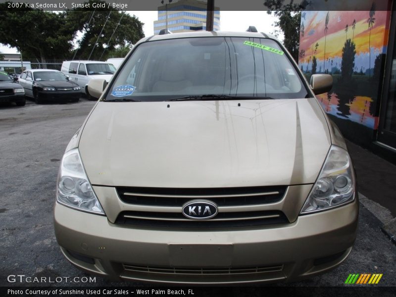 Sunset Gold / Beige 2007 Kia Sedona LX