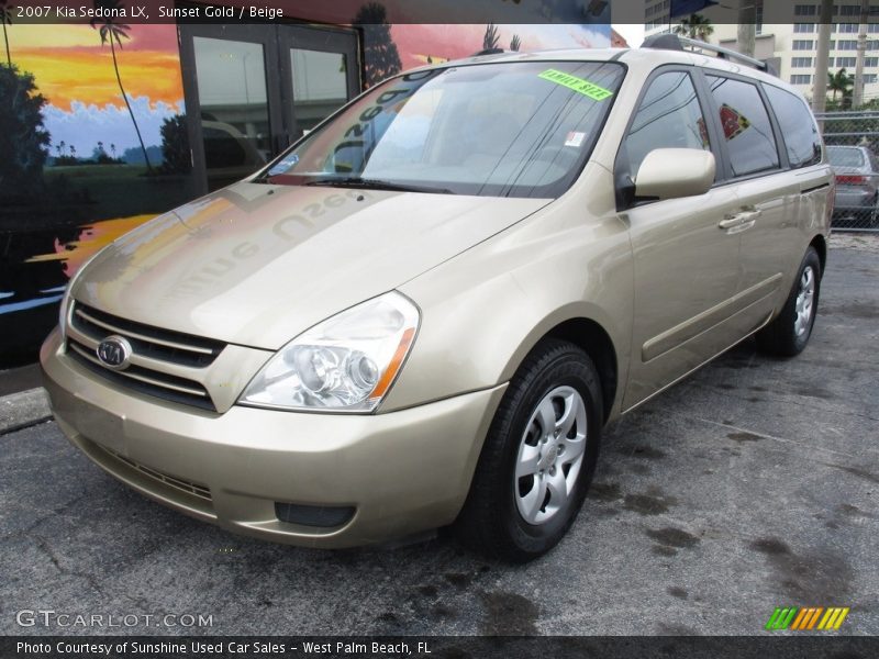 Sunset Gold / Beige 2007 Kia Sedona LX