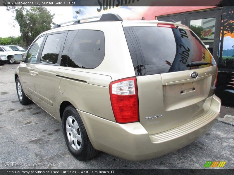 Sunset Gold / Beige 2007 Kia Sedona LX