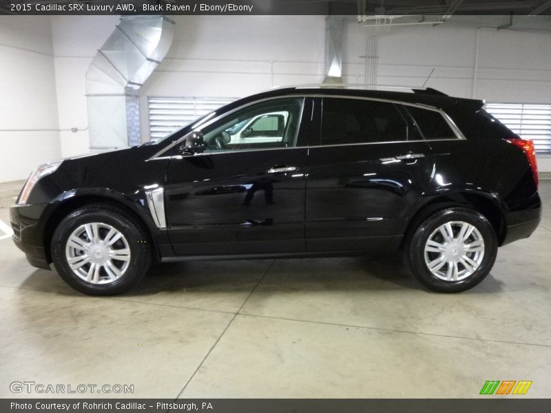 Black Raven / Ebony/Ebony 2015 Cadillac SRX Luxury AWD