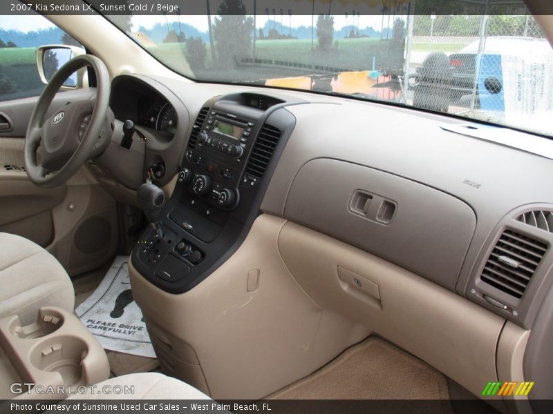 Sunset Gold / Beige 2007 Kia Sedona LX