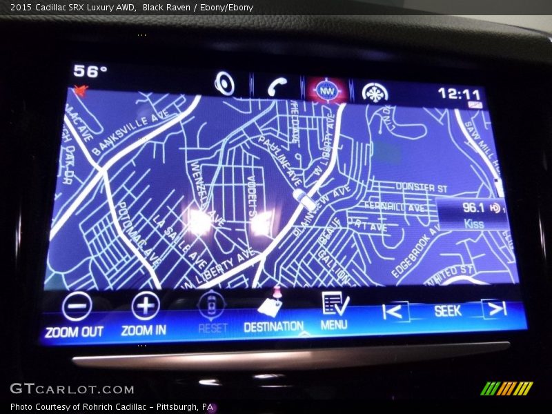 Navigation of 2015 SRX Luxury AWD