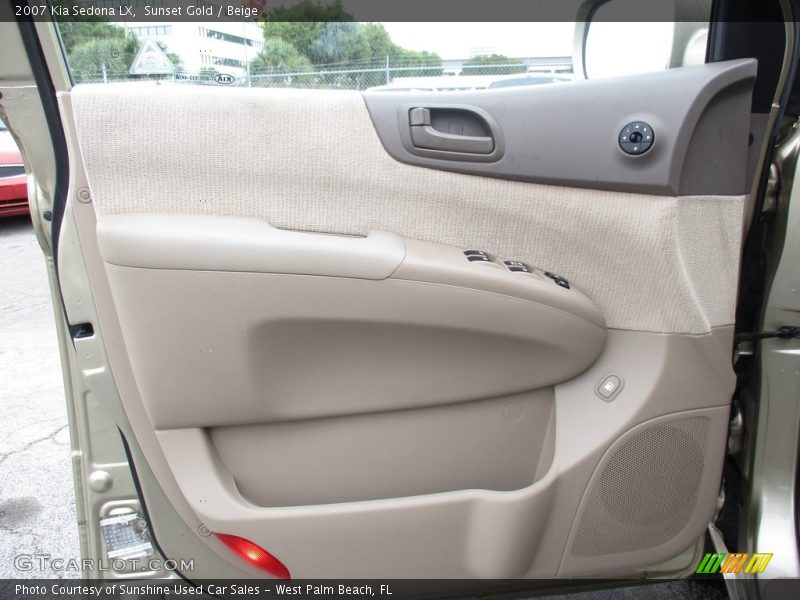 Sunset Gold / Beige 2007 Kia Sedona LX