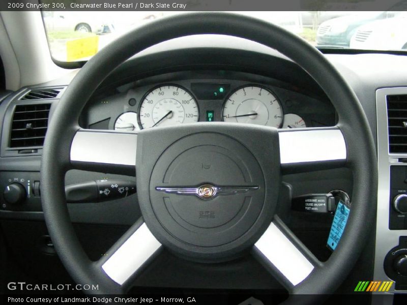 Clearwater Blue Pearl / Dark Slate Gray 2009 Chrysler 300