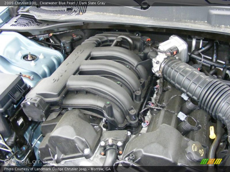 Clearwater Blue Pearl / Dark Slate Gray 2009 Chrysler 300