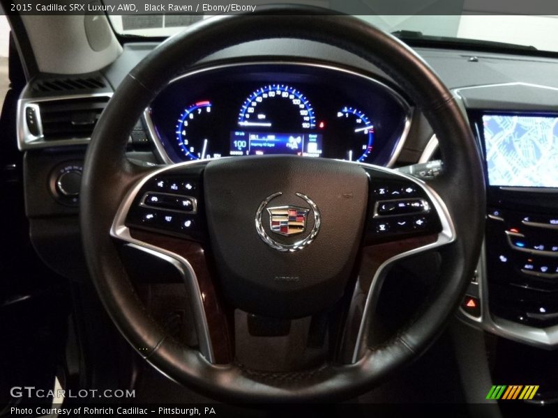 Black Raven / Ebony/Ebony 2015 Cadillac SRX Luxury AWD