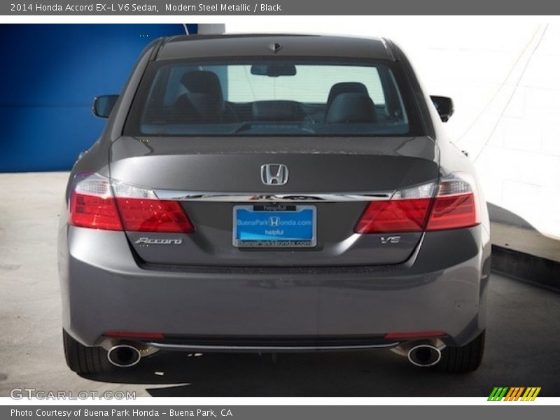Modern Steel Metallic / Black 2014 Honda Accord EX-L V6 Sedan