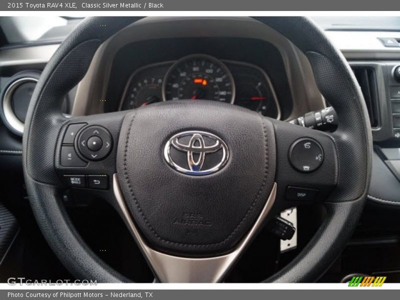 Classic Silver Metallic / Black 2015 Toyota RAV4 XLE