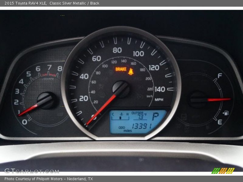 Classic Silver Metallic / Black 2015 Toyota RAV4 XLE