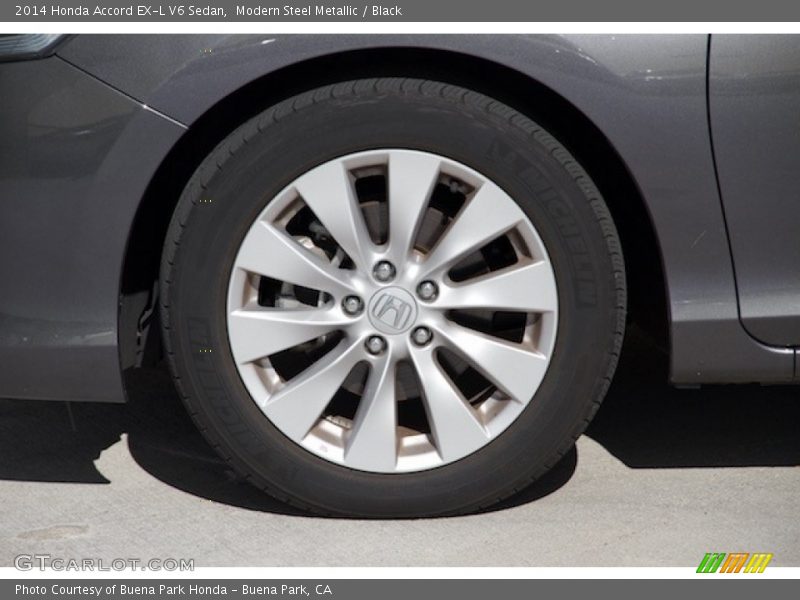 Modern Steel Metallic / Black 2014 Honda Accord EX-L V6 Sedan