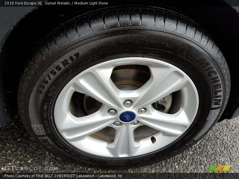 Sunset Metallic / Medium Light Stone 2016 Ford Escape SE