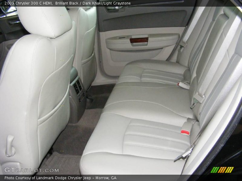 Brilliant Black / Dark Khaki/Light Graystone 2009 Chrysler 300 C HEMI