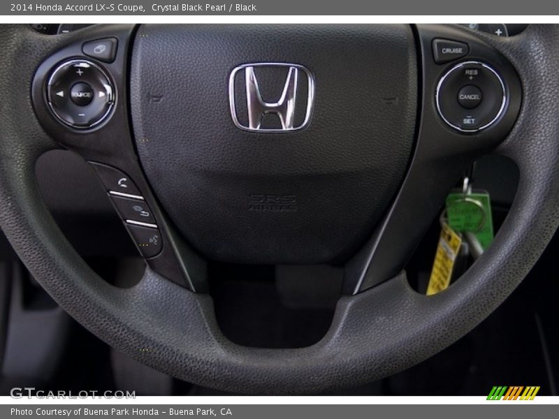 Crystal Black Pearl / Black 2014 Honda Accord LX-S Coupe