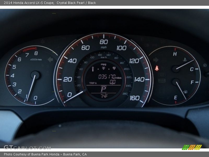 Crystal Black Pearl / Black 2014 Honda Accord LX-S Coupe