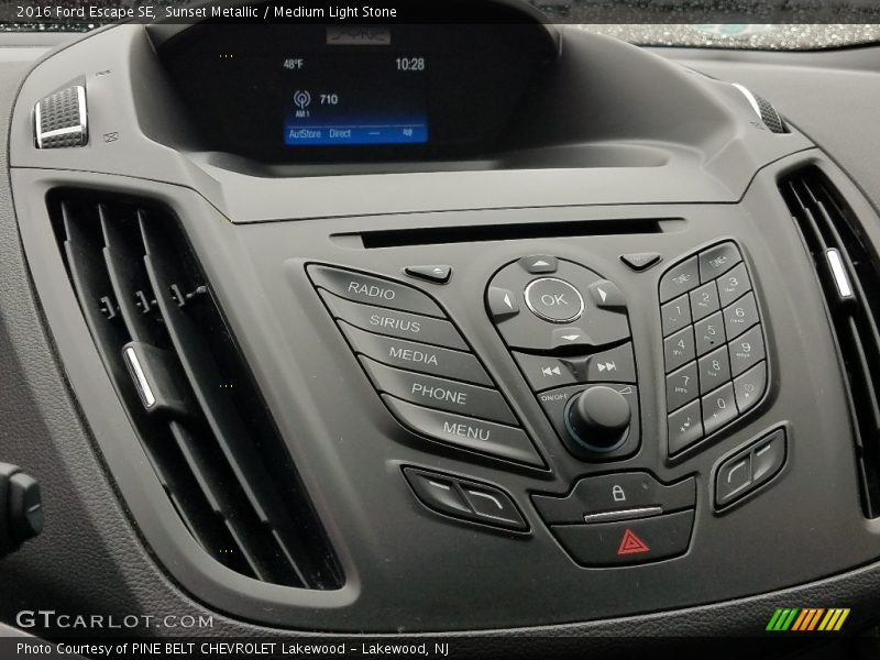 Sunset Metallic / Medium Light Stone 2016 Ford Escape SE