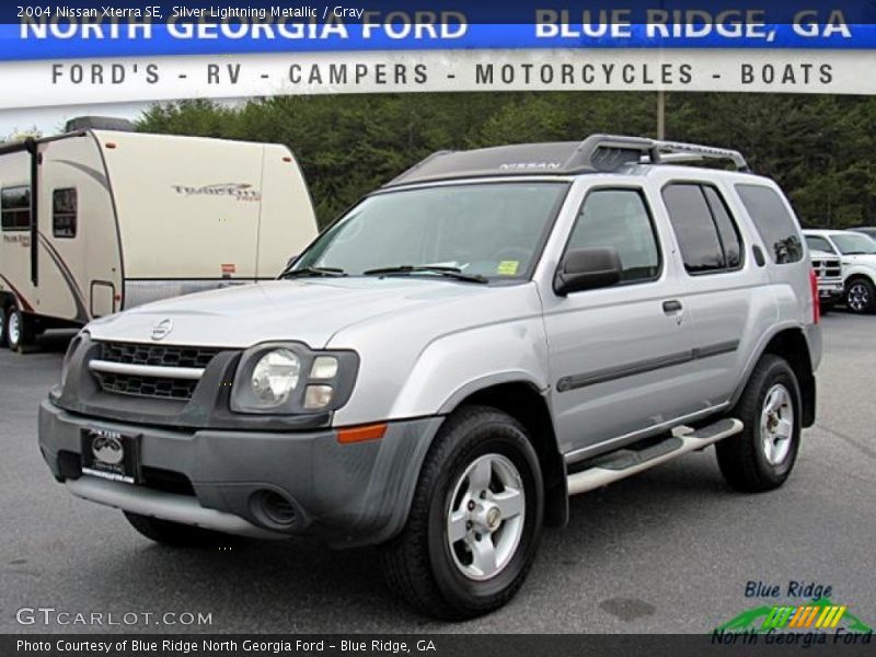 Silver Lightning Metallic / Gray 2004 Nissan Xterra SE