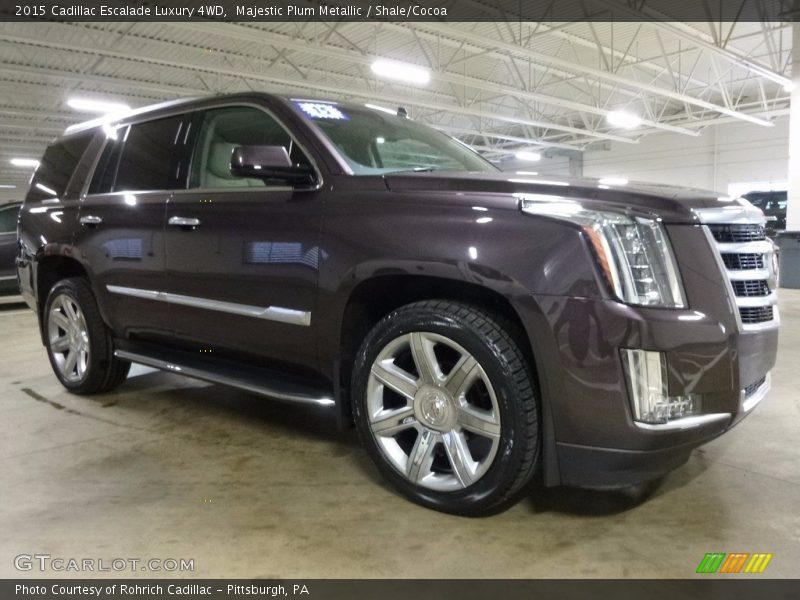 Majestic Plum Metallic / Shale/Cocoa 2015 Cadillac Escalade Luxury 4WD