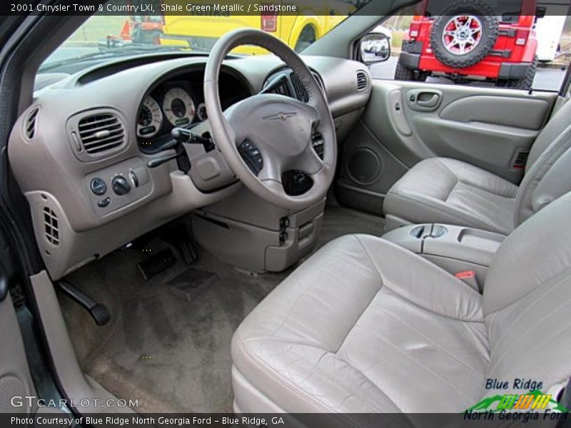 Shale Green Metallic / Sandstone 2001 Chrysler Town & Country LXi