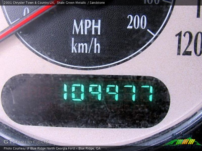 Shale Green Metallic / Sandstone 2001 Chrysler Town & Country LXi