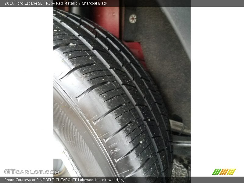 Ruby Red Metallic / Charcoal Black 2016 Ford Escape SE