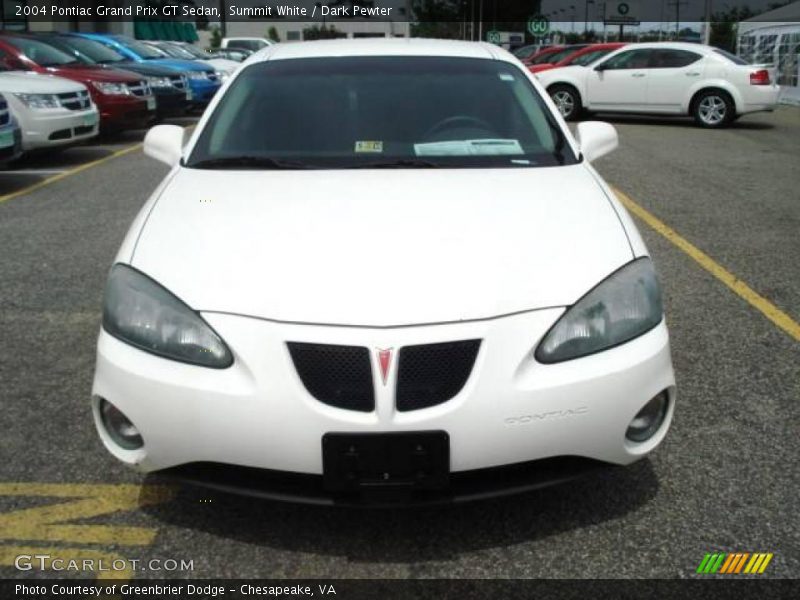 Summit White / Dark Pewter 2004 Pontiac Grand Prix GT Sedan