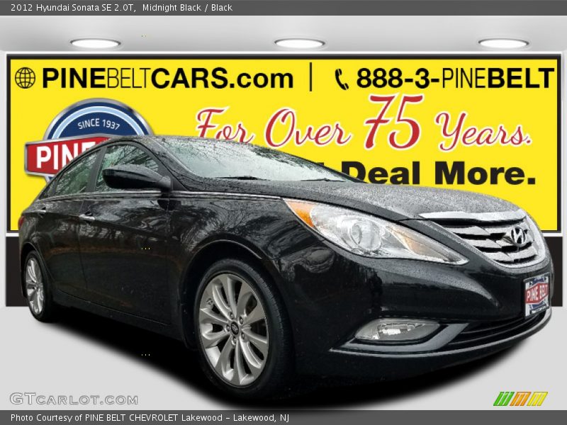 Midnight Black / Black 2012 Hyundai Sonata SE 2.0T