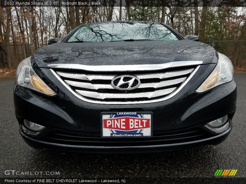 Midnight Black / Black 2012 Hyundai Sonata SE 2.0T