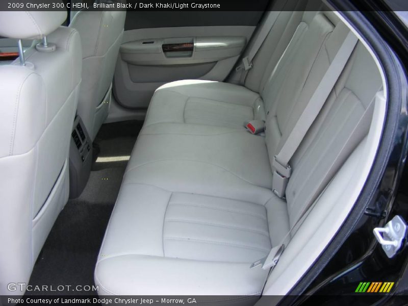 Brilliant Black / Dark Khaki/Light Graystone 2009 Chrysler 300 C HEMI