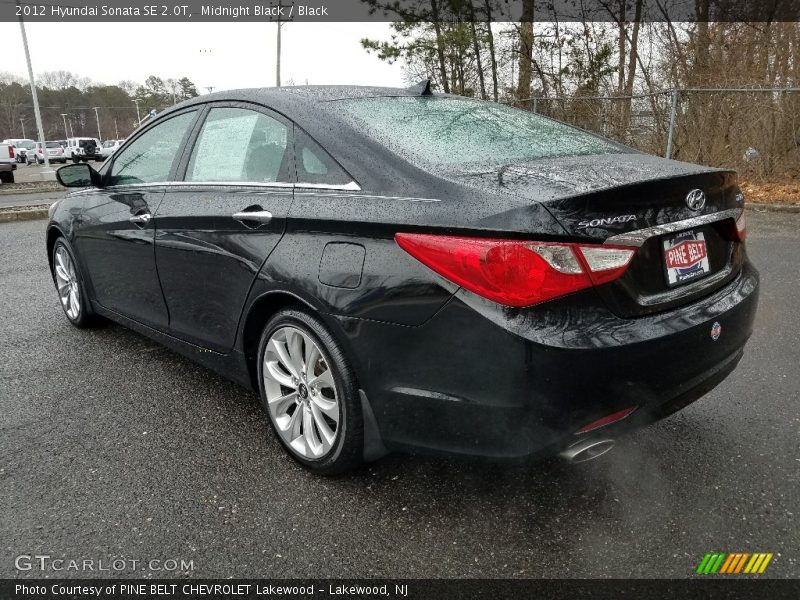 Midnight Black / Black 2012 Hyundai Sonata SE 2.0T