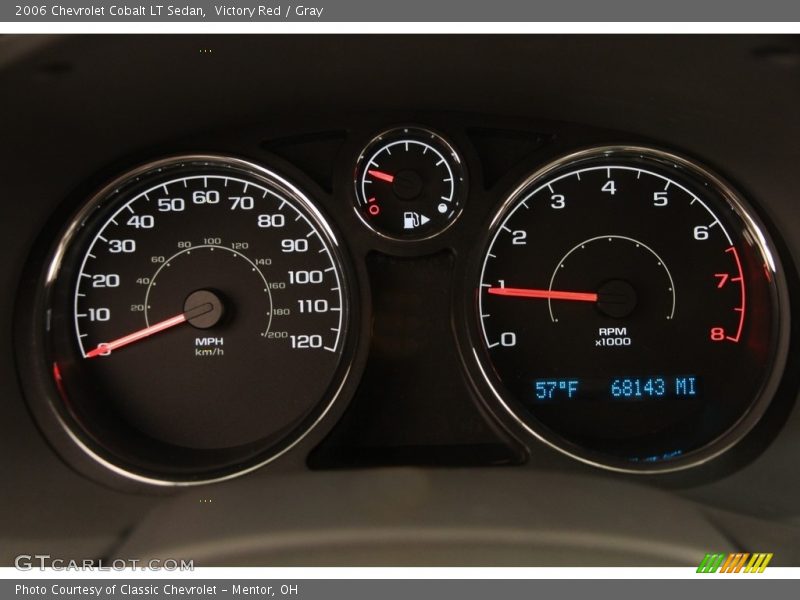 Victory Red / Gray 2006 Chevrolet Cobalt LT Sedan