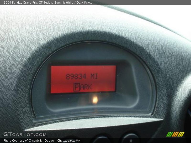 Summit White / Dark Pewter 2004 Pontiac Grand Prix GT Sedan