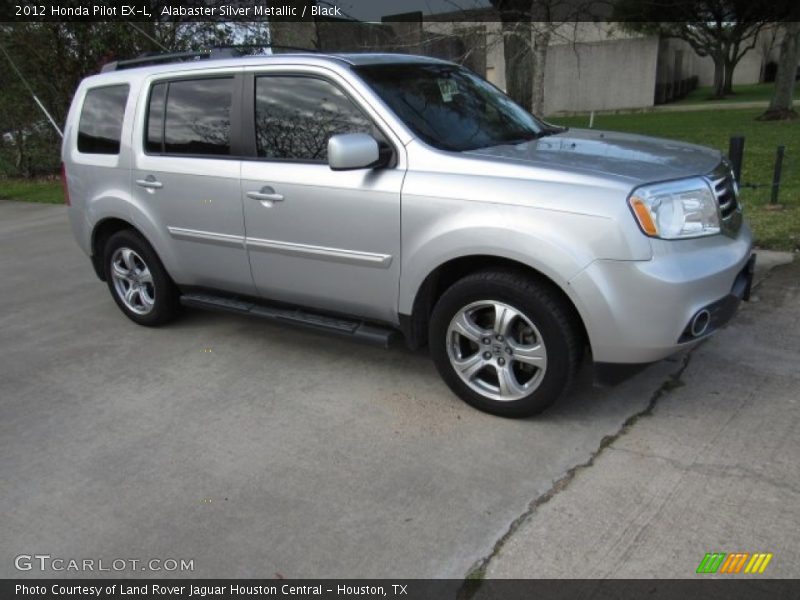 Alabaster Silver Metallic / Black 2012 Honda Pilot EX-L